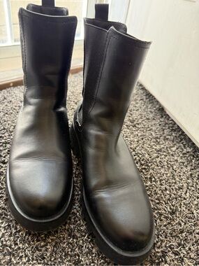 Primark Black Women's Combat Moto Boots